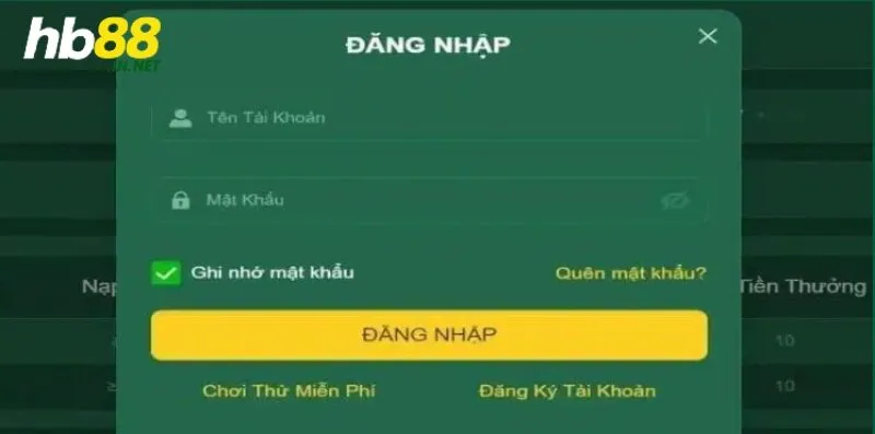 Hướng dẫn đăng nhập HB88 chi tiết cho tân thủ tham gia